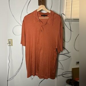 Robert Barakett Orange 100% Cotton Short Sleeve Polo XXL